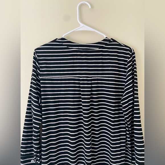 ✨3/$10✨ Ekouaer 3/4 Sleeve Striped Sleep Dress - Picture 7 of 7